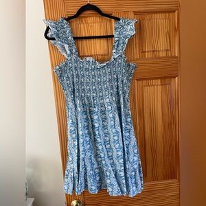 Hill House light blue floral nap dress